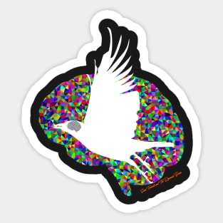 Socio Turmoil and The Dynamic Brain: Crow Sticker